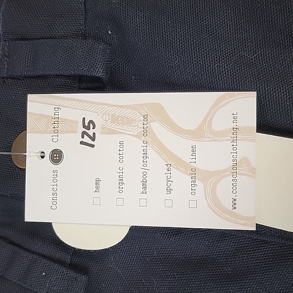 NWT conscious clothing black pants sz 2 - Picture 5 of 5